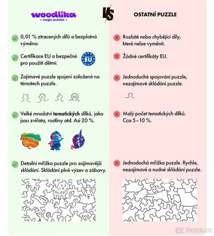 Luxusní, dřevěné puzzle WOODLIKA - 17
