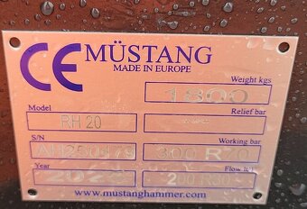 Vydrcovač Mustang RH20 - 17
