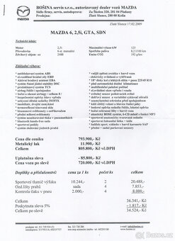 Mazda 6 2,5i GH SEDAN GAA9EB2 125kW - 17