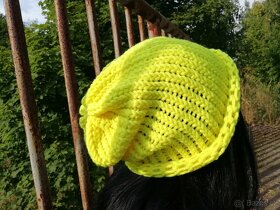 Nová pletená čepice 2v1 - 17