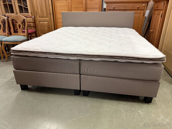 Zánovní boxspring dvoupostel značková - 17