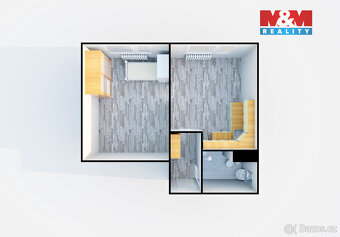 Pronájem bytu 1+1, 35 m², Děčín, ul. Školní - 17