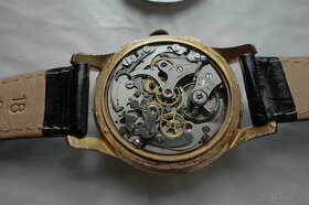 Staré funkční pozl. Swiss hodinky Aureole Chronographe - 17