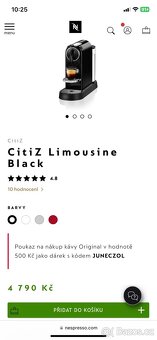 Kavovar Citiz Limousine Nespresso Nový - 17