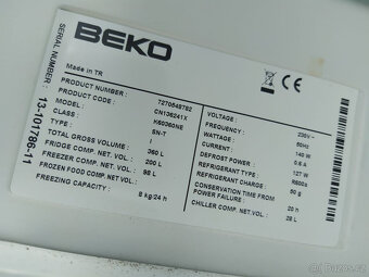 Lednice s mrazákem BEKO CN237231 K60365NE Na díly - 17