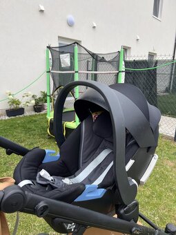 Stylový kočárek Anex e/type Caramel 2v1 + Cybex sedačka - 17