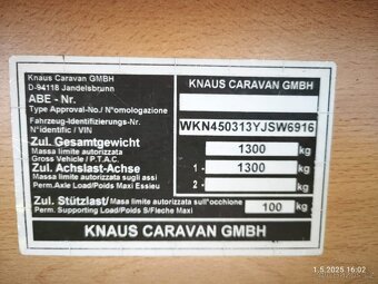 Knaus 450, markýza, solár, mover - 17