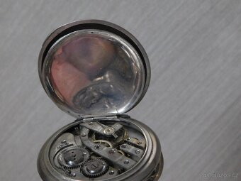 Tříplášťové gravírované celostříbrné masivní hodinky se šatl - 17