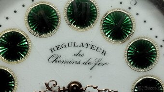 Velké dvouplášťové kapesní hodinky Régulatéur + ŘETĚZ - 17