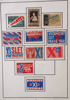 Album zápalkových nálepek 1945 - 1958 č.1 - 17