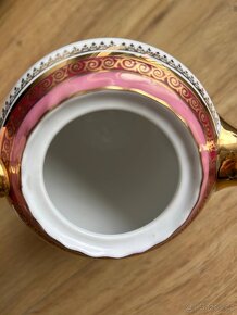 Konvice, porcelán, Thun, bílá, zdobená - 17