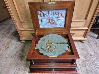 Velký starožitný Polyphon Solyphon Excelsior, 1895 - 17