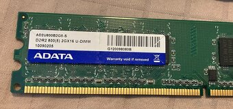Paměti RAM do PC, typu DDR, DDR2 a DDR3, uvedená cena je za - 17