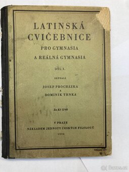 1908 až 1937 - Sada 18 původních učebnic pro střední školy - 17