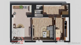 Převod dr. podílu, byty/2+1, 57 m2, nábřeží Svazu protifašis - 17