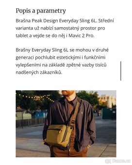 Brašna Peak Design everyday sling 6L - 17