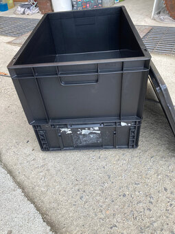 Ukládací box plastový, přepravka s víkem KLT 4622 za 200 kč - 17