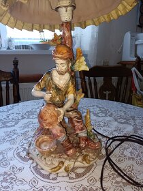 Starožitná figurální lampa v.65cm . - 17