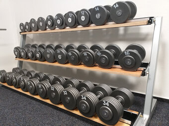 Profi pevné jednoruční činky 2 - 100kg NOVÉ - 17