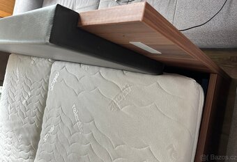 Moderní postel dvoulůžko kompletní zánovní - 17