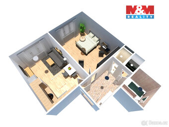 Prodej bytu 2+kk, 52 m², Praha, ul. Jirečkova - 17