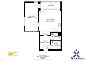 Pronájem, Byty 2+kk, 52 m2 - Zlín, Jižní svahy, ev.č. 02278 - 17