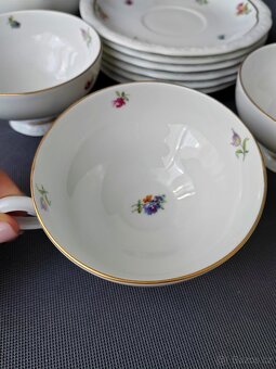 Nádherný porcelánový čajový set Bohemia Porcelán Bianca - 17