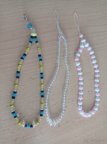 Poutka k mobilu, náramky a přívěsky z korálků - různé druhy - 17