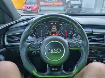 AUDI VOLANT KARBONOVY - zkoseny - karbon - perforovana kuže - 17