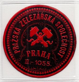 PRAHA - velká sbírka starých papírových pečetí - 151 ks - 17