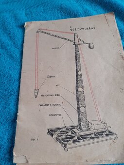 Retro  stavebnice  jeřábů  Igla  ites z roku 1961 - 17