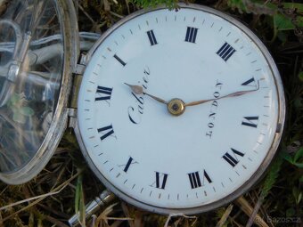 Starožitné anglické stříbrné kapesní "Špindlovky"CABRIER  - 17