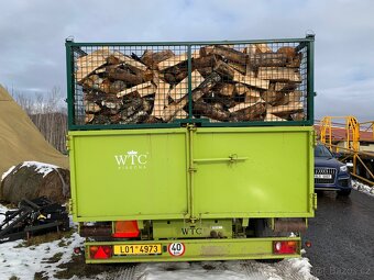 Šťípané palivové dřevo rovnané palety nebo sypané - 17