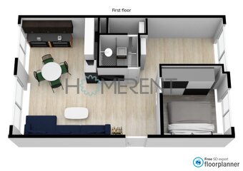 Pronájem bytu 3+kk, 60m² , kompletně zařízený - Praha 4 - Po - 17