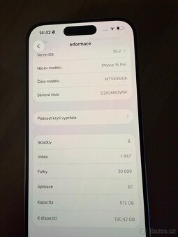 Apple iPhone 15 Pro Silver 512 GB - 17