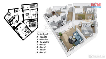 Prodej bytu 4+1, 190 m², Český Těšín, ul. Ostravská - 17