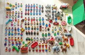 DUPLO vlak-sada nebo dílky,koleje,vagóny,loko manual i bat. - 17