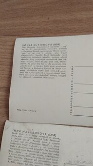 Fotky - stare pohledy hercu a umelcu 60,70 leta 115 kusu - 17