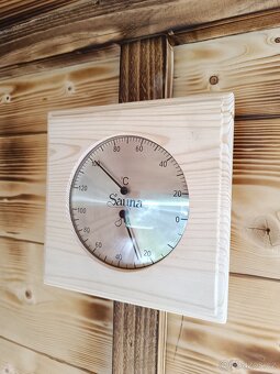 Finská venkovní sauna 2x2 m, pro až 6 osob,kamna na dřevo - 17