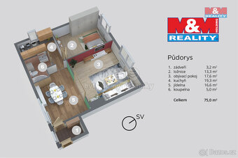 Prodej bytu 3+1, 68 m², Děčín, ul. Klostermannova - 17