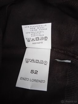 Enzo Lorenzo pánská úpletová vesta vel. L/XL vlna nová - 17