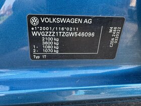 ►► — PRODÁNO — VW TOURAN 1,4 TSI - 110 kW, NAVI◄ - 17