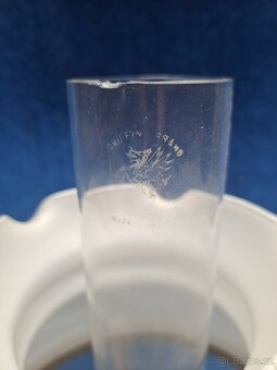 Porcelánová, petrolejová lampa Míšen - 17