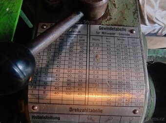 Soustruh Schramm & Lichner, stolovy soustruh - 17