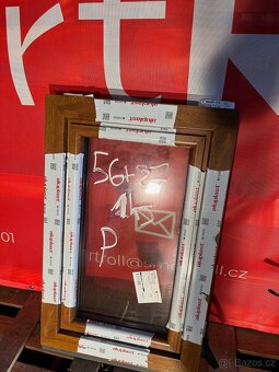 Okno  plastová PVC , profil 70 mm/ 3 sklo , nepoužitá okna - 17