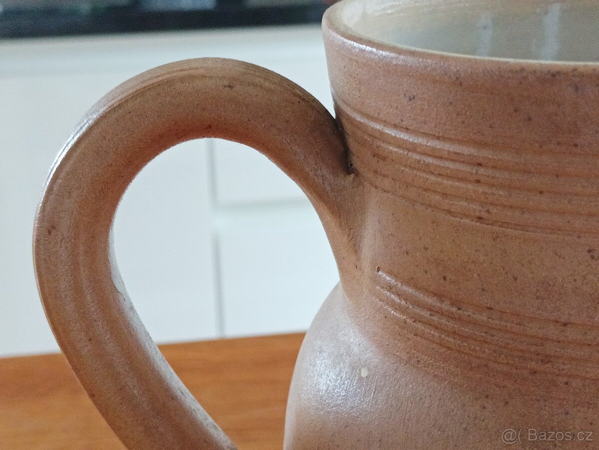 KAMENINOVÝ DŽBÁN GRES DU BERRY RUČNĚ VYROBENÝ - FRANCIE - 18