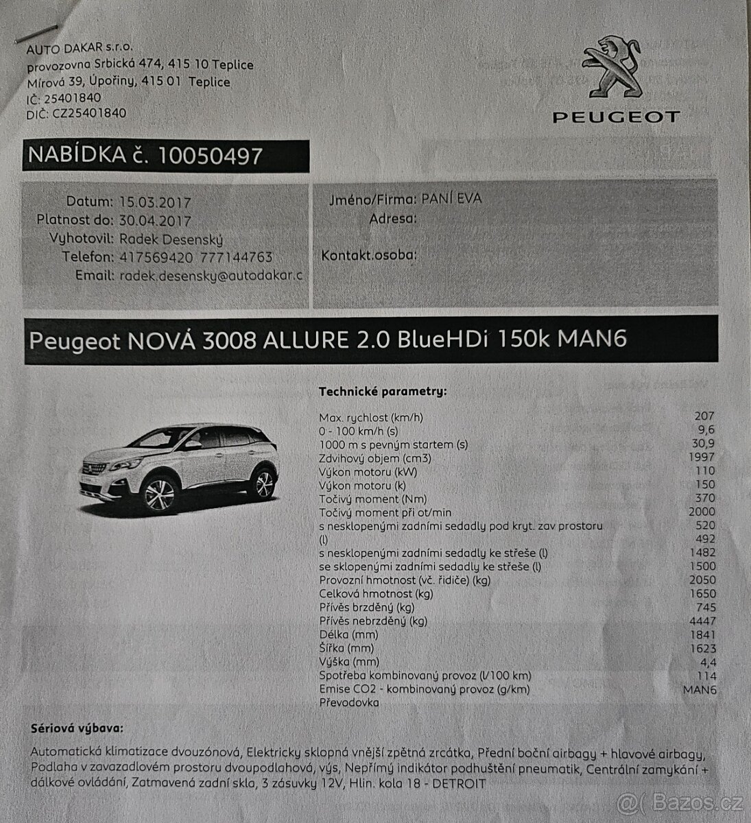 Na prodej Peugeot 3008 - 18