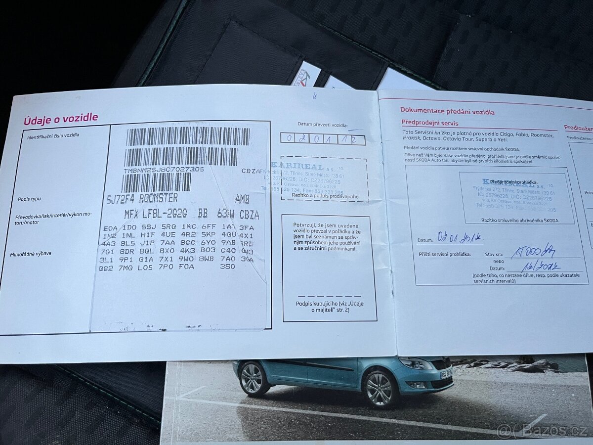 ŠKODA Roomster Ambition 1.2 TSI 63 kW, CZ, serviska - 18