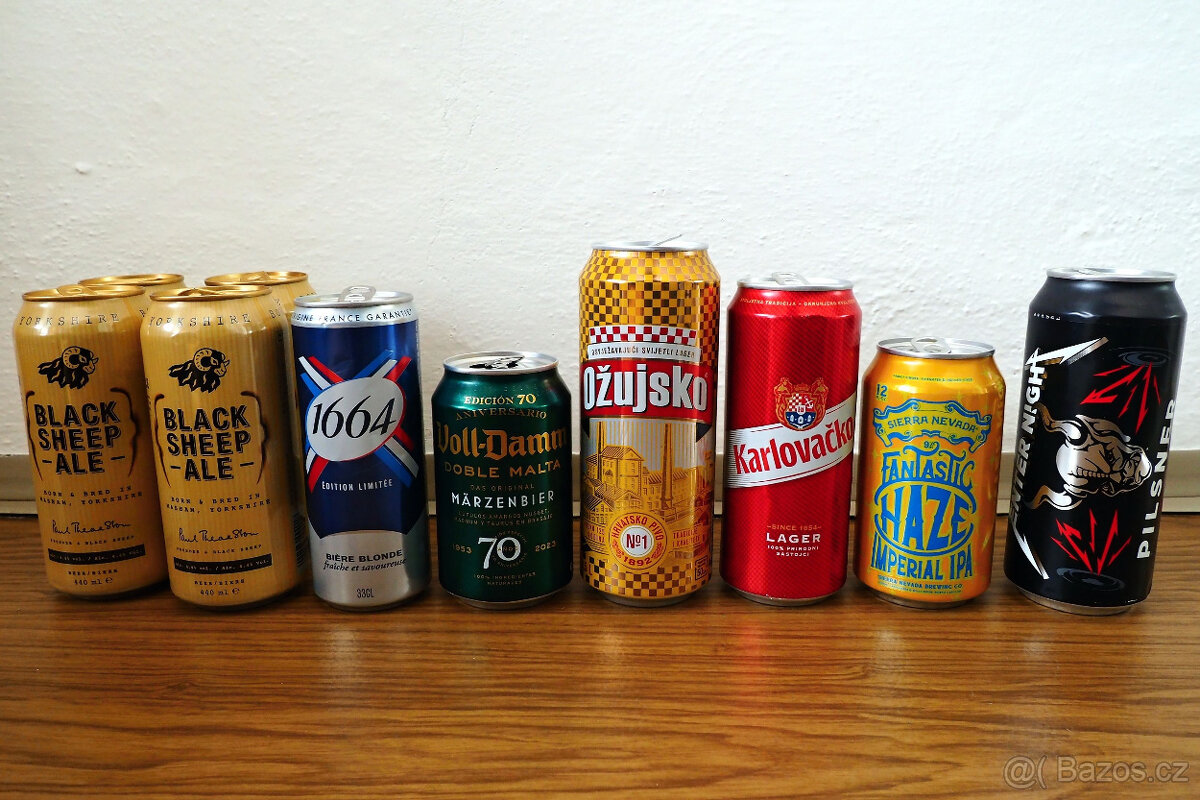 Sběratelské prázdné lahve + pivní lahve a plechovky - 18