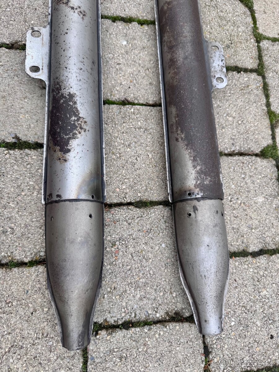 Jawa ČZ malá kývačka i půlbuben - výfuky - 18